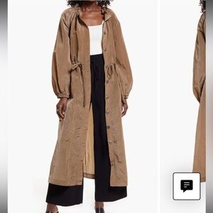 Open Edit Nordstrom Long Lines Utility Jacket Sz XS